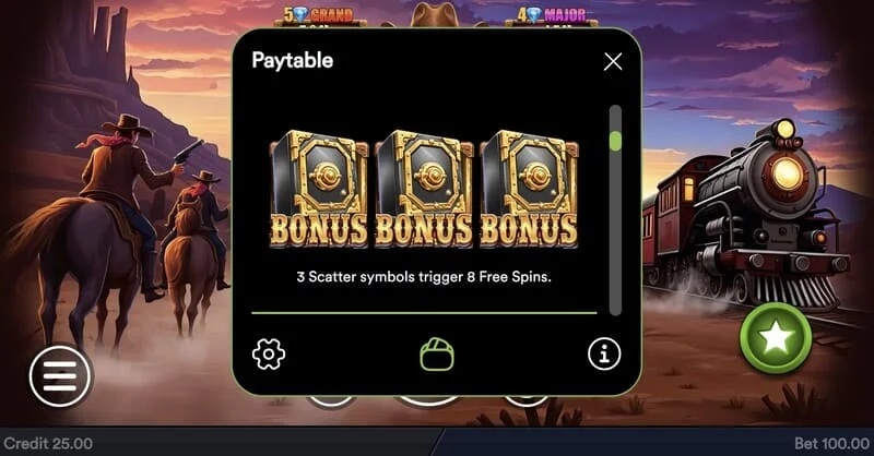 Gold Train Heist - khởi chạy vòng Hold and Win với xu